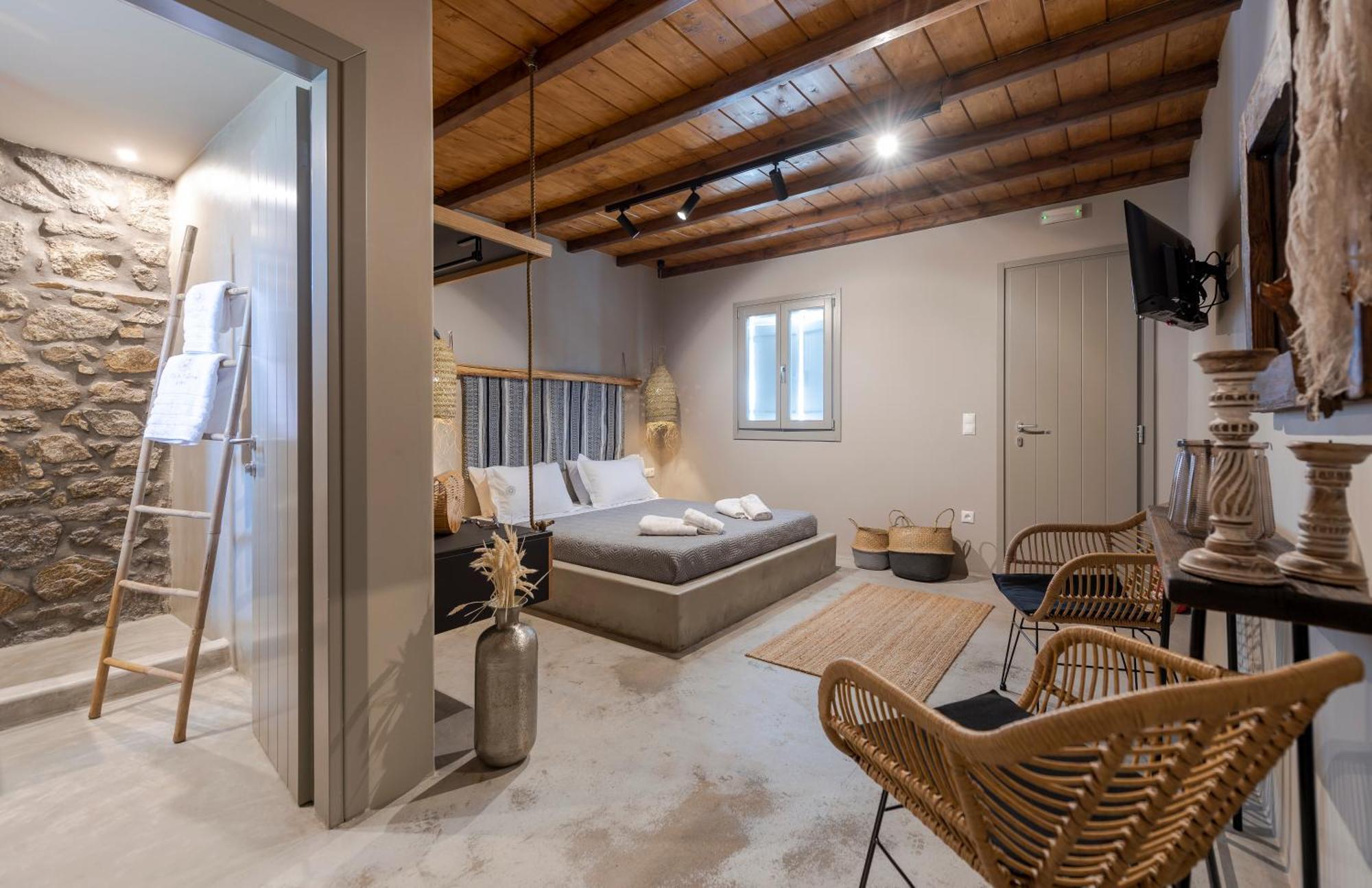 White And Grey Apartment Mykonos Town Exterior photo